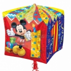 Folijas hēlija balons kuba formā “1.dzimšanas diena”, Cubez ™, izmērs 38 x 38 cm,