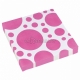 PUNKTI  Papīra salvetes, Koši rozā krāsa, izmērs - 33х33cm 20.gab.