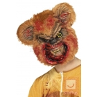 Zombija Lāča maska no putu lateksa ar kažokādu, brūna