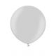 Apaļas formas liels lateksa balons sudraba krāsa, 90cm, metālika, 1 gab. 