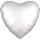 Sirds formas folijas balons "Satin Luxe Pērļu krāsa", iepakots, 43cm