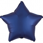 Zvaigznes formas folijas balons "Satin Luxe JŪRAS Zila krāsa", iepakots, 43cm