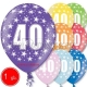 30 cm lateksa balons, 1  dzimšanas diena, assortimenta 8 dažadas krasas, 1 gab.