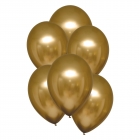 Hroma baloni zelta krāsa, Satin Luxe, 28cm, 6 gab.