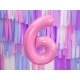 86 cm ciparu formas folija balons gaiši rozā krāsa