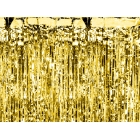 Folijas aizkari, eņģeļmati, lietutiņš, zelta, 90 x 250 cm