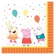 16 pusdienu salvetes Peppa Pig 33 x 33 cm