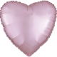 Folija balons- sirds, magi rozā - izmērs 43cm, piepūšams ar hēliju vai gaisu