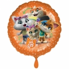 Folija balons “44 kaķi”, 43cm, S600