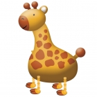 Staigājošs folijas balons "Žirafe" izmērs 109 x 89 cm