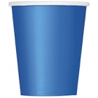 Papīra glāzes, zilas, 266 ml, 14 gab