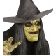 "WITCH HALF FACE FOAM LATEX MASK WITH HAIR FOR CHILDREN"