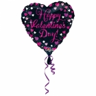День Валентина шар  из фольги 43 см